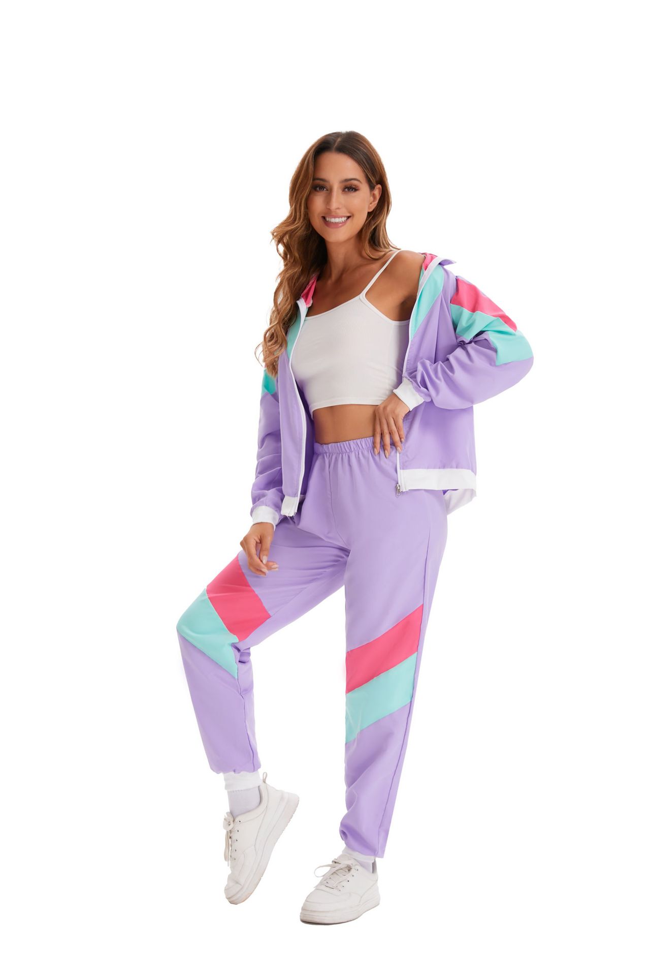 80s Vintage Hip Hop Tracksuit Halloween Retro Costume Fashion Sportswear